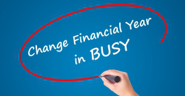 Change Financial Year in BUSY