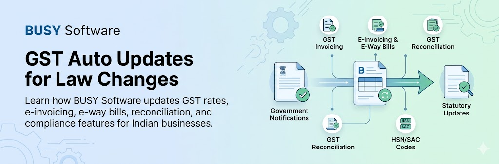 How BUSY Keeps Up With GST Law Changes