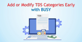 Add or Modify TDS Category Master 